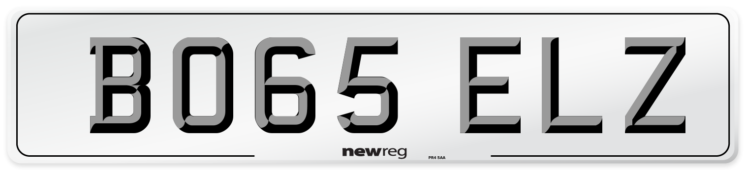 BO65 ELZ Number Plate from New Reg